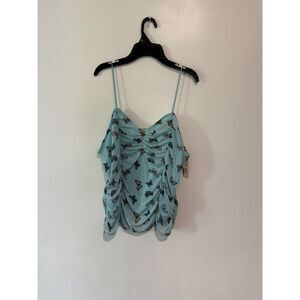 No Boundaries Light Blue Butterfly Top Size XXL 19 Women